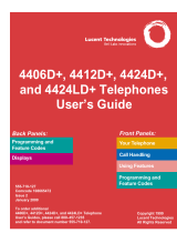 Lucent Technologies 4406D+ Telephone User manual