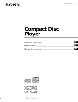 Sony CDP-XE220 Owner's manual