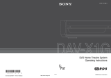 Sony DAV X1G User manual