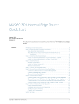 Juniper MX960 Quick start guide