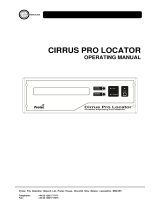 Protec Cirrus Pro Locator Operating instructions