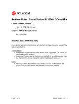 Polycom SoundStation IP 3000 Release note