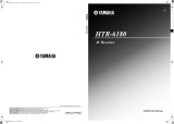 Yamaha HTR-6180BL - HTR 6180 AV Receiver User manual