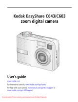 Kodak EASYSHARE C603 User manual