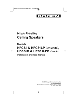 Bogen HFCS1/LP(B) User manual