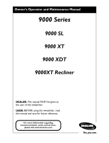Invacare 9000XT RECLINER Owner's Operator And Maintenance Manual