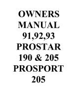 MasterCraft 1991 ProStar 190, ProStar 205, ProSport 205 Owner's manual
