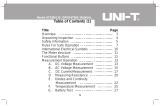 UNI-T UT33C Operating instructions