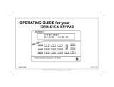 NAPCO Gemini GEM-K1CA Operating instructions