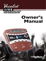DigiTech Live Harmony User manual
