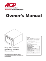 ACP Heavy Duty Commercial Compact Microwave Oven Owner's manual