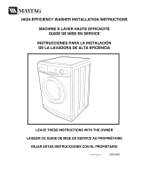 Maytag MAH2400AWW - 2.4 cu. Ft. Compact Front Load Washer Installation Instructions Manual