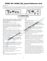 Dynasty Spas GS500 Control Reference Card