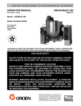 Capkold DH/INA/2-100 Steam Jacketed Kettle User manual