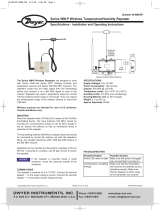 Dwyer Wireless Temperature/Humidity User manual