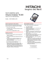 Hitachi DESKSTAR 7K400 Quick Installation Manual