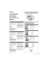 Sony HT-DDWG700 Installation guide