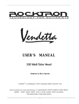 Rocktron Vendetta 100 Watt Tube Head Owner's manual