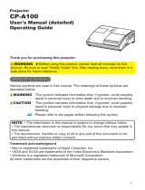 Hitachi CPA100 User manual