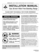 Maytag MGR5875QDS - 30" Gas Range Installation guide