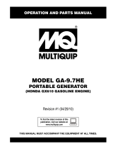 MULTIQUIP GA-9.7HE User manual