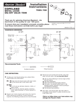 American Standard T005700.002 Installation guide