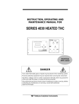 Teledyne 4030 User manual