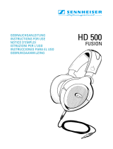 Sennheiser HD 500 User manual