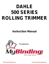 MyBinding Dahle 500 Series User manual