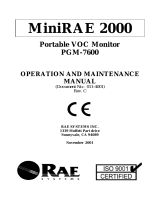 Rae MiniRAE 2000 Operation and Maintenance Manual