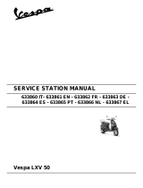 VESPA LXV 50 Service Station Manual