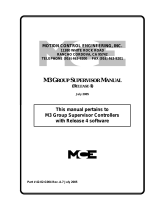 MCE M3 Group Supervisor 42-02-G004 A.7 User manual