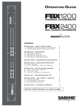 SABINE FBX1200 Operating instructions