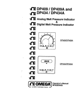 Omega DP409/DP409A/DP434/DP434A Owner's manual