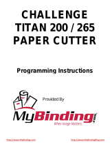 MyBinding Challenge Titan 200 265 Prog. Operating instructions