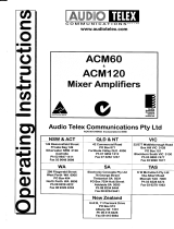 AUDIO TELEX ACM60 Operating instructions