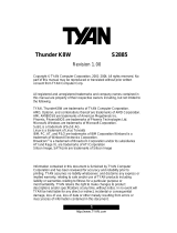 Tyan Thunder K8W S2885 User manual