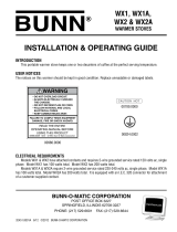 Bunn WX1, 120V Installation guide