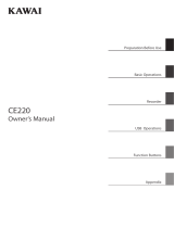 Kawai CN301 Owner's manual