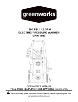 Greenworks GPW1600 User manual