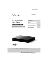 Sony BDP-S3500 Operating instructions