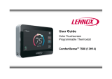 Lennox ComfortSense 7500 User manual