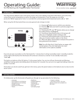 Warmup 3iE Operating instructions