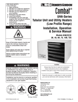 Roberts Gordon Unit Heater Low Profile User manual