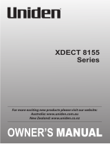 Uniden XDECT 8155 Series Owner's manual