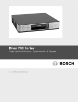 Bosch Divar DHR754 Operating instructions
