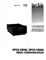 Omega DP25-CRMS and DP25-VRMS Owner's manual