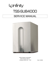 Infinity TSS-SUB4000 User manual