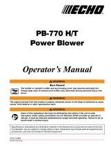 Echo PB-770H User manual