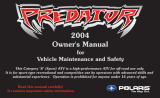 Polaris Predator Owner's manual